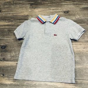 Boys Lacoste polo size 5